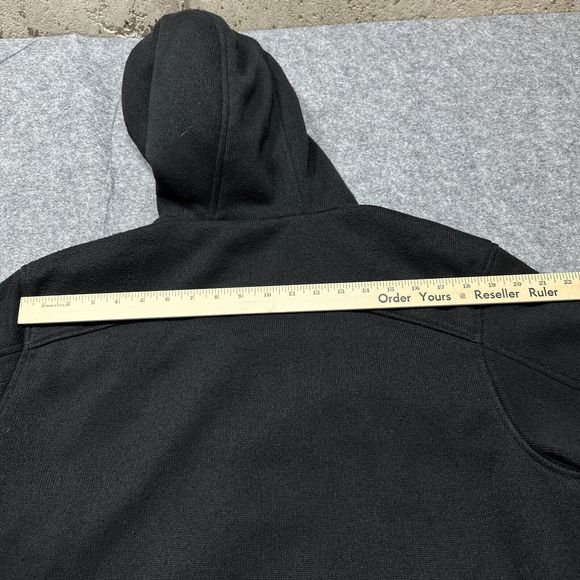 Patagonia Mens Better Sweater Hoodie Large Black Full Zip Pockets 3 Panel Hood - Picture 13 of 16